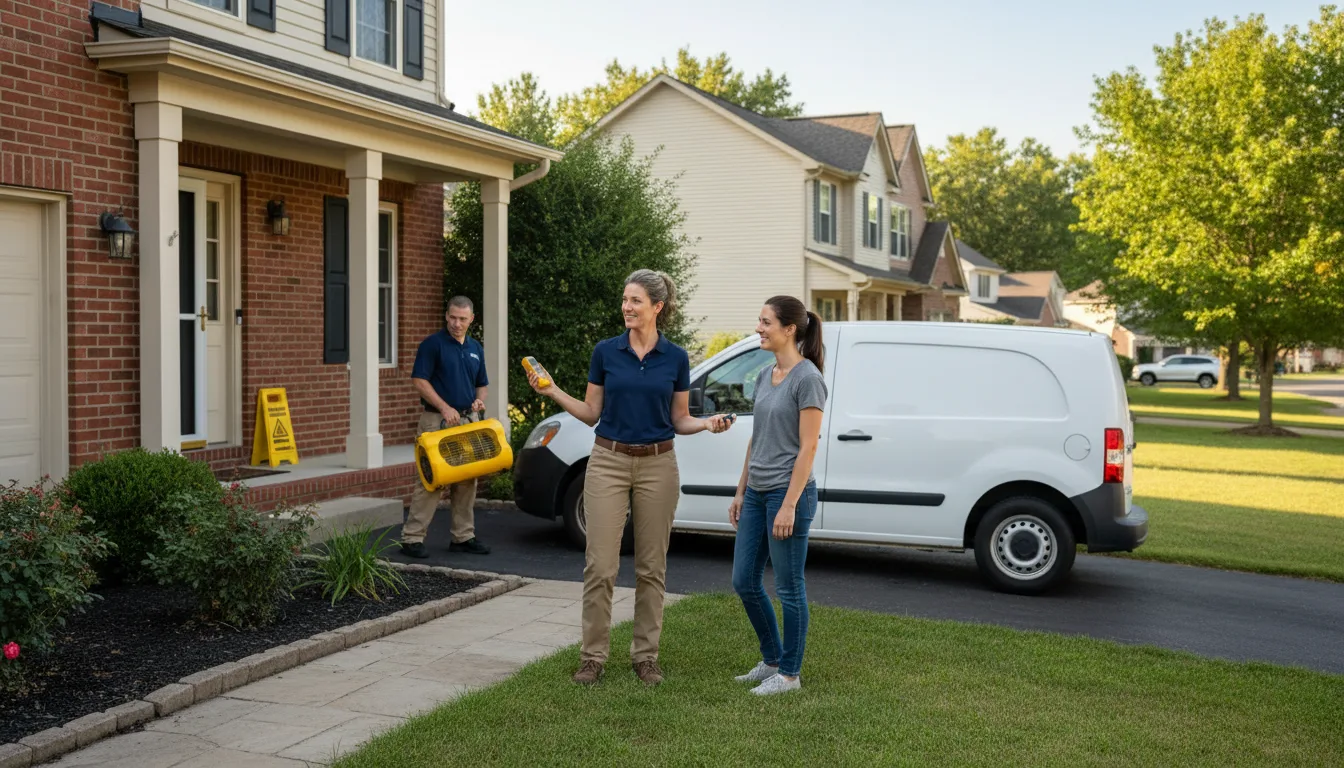 Residential water damage restoration in Bruce Crossing, MI